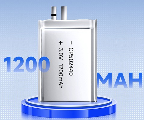 Подгоняйте клетку мешка батареи Li-MnO2 CP502440 3.0V 1200mAh ультра тонкую для RFID GPS