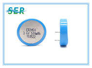 Батарея отслежывателя ER2450 Li SOCL2 GPS, круг клетки кнопки лития 500mAh 3.6V глубокий