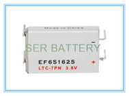 Батарея клетки 3.6V LTC-7PN EF651625 хлорида Thionyl лития Li SOCl2 счетчика воды призменная