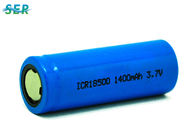 Плоская верхняя клетка батареи иона Li, батарея 1400mAh 18500 иона лития 3.7V перезаряжаемые