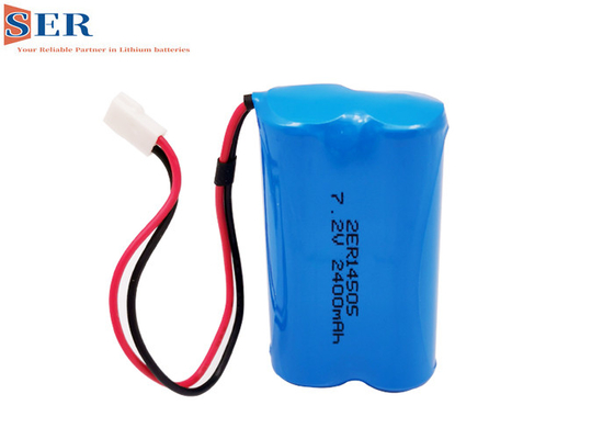 Соединитель провода батареи ER14505-2S 7.2V 2400mah 2ER14505 2S1P Li SOCL2 для метра