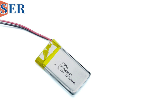 Батарея марганца лития пакета ультра тонкой батареи CP702440 3V 1500mah Li-MNO2 мягкая с соединителем проводов