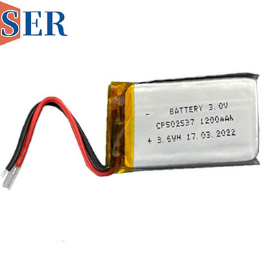 CP502537 ультра тонкий литий клетки батареи 3.0V 1200mAh основной Lipo тонкий