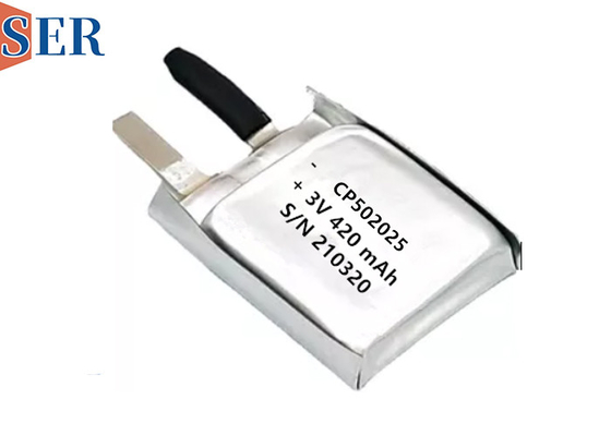 Длинная жизнь клетки 550mAh мешка батареи CP502025 Li-MnO2 мягкая ультра тонкая для животный отслеживать