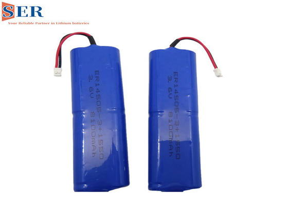 Батарея ER14505-3P 3.6V 8100mAh Li SOCL2 с конденсатором соединителя SPC1550 JST